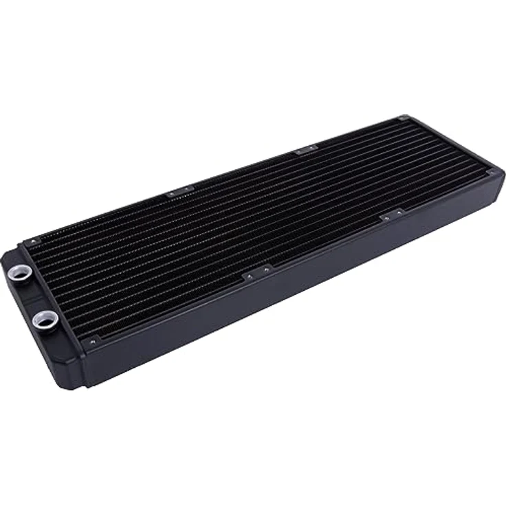 Alphacool ES Aluminium 420 mm T38, Schwarz, leistungsstarker Radiator für industrielle Anwendungen – Bild 1