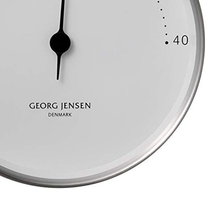 Georg Jensen Koppel Thermometer 10 cm, Edelstahl mit weißem Ziffernblatt – Bild 3