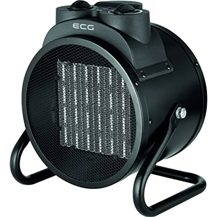 ECG HH 3010 Heizlüfter, PTC Ceramic Fan Heater mit 2 Leistungsstufen und 3 Arbeitsmodi