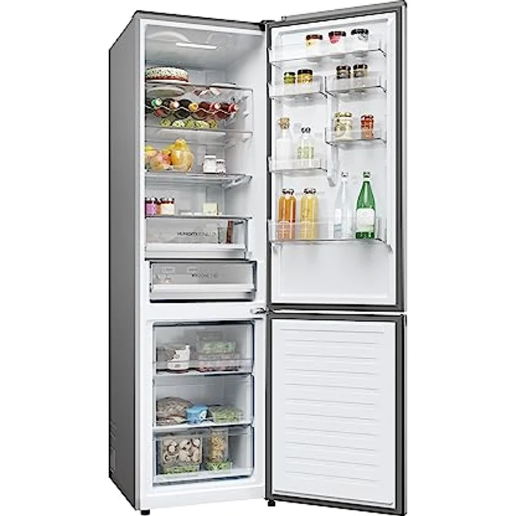 Haier 2D 60 SERIE 5 PRO HDPW5620CNPK Kühl-Gefrierkombination/Total No Frost/Smart hOn-App/MyZone Pro & HumidityZone/XXL Nutzinhalt/Leise nur 35 db(A) / Edelstahlfront – Bild 4