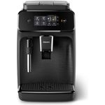 Philips EP1220-00 Serie Kaffeevollautomat, OneTouch-Bedienung, 12-stufiger Mahlgrad, Display, 1500 Watt, schwarz matt, mit Milchsystem und integriertem Mahlwerk
