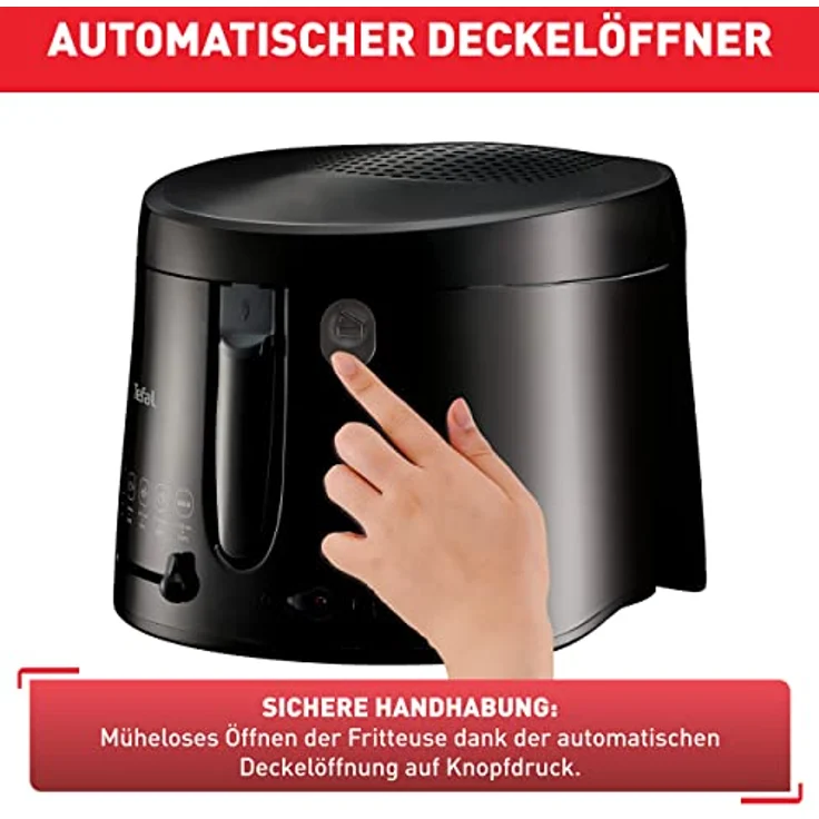 Tefal FF107810 Fritteuse, 1900 Watt, 2,1 l Öl-Volumen, regelbarer Thermostat, schwarz – Bild 6