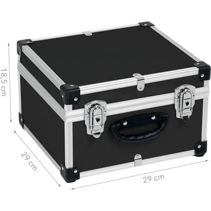 anndora CD-Koffer Alukoffer für 40 CD Cases, verstärkte Ecken und Aluminiumkanten – Bild 4