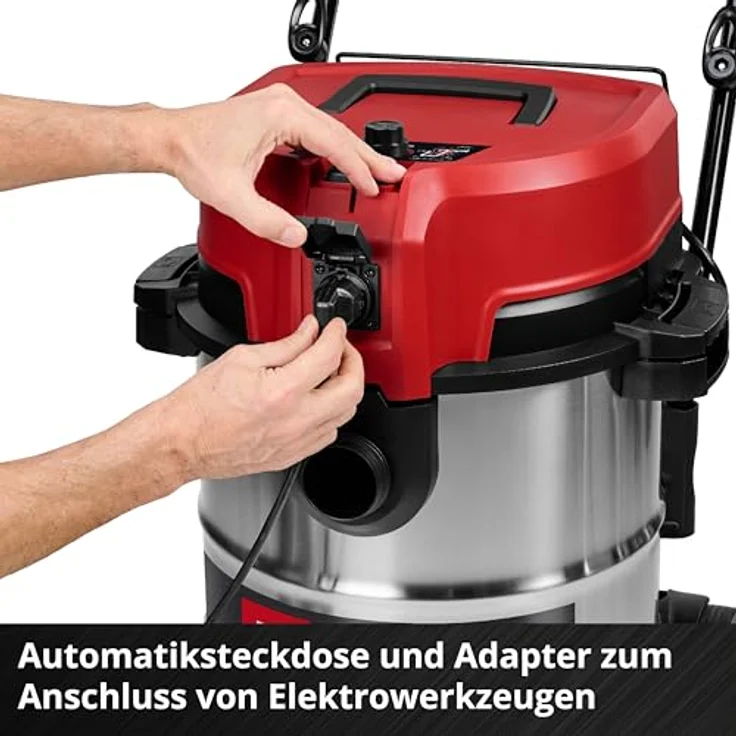 Einhell Nass-Trocken-Sauger TE-VC 5090 SACL, 1300 W mit HEPA-Filter, 50 Liter Edelstahlbehälter und innovativem Filterreinigungssystem – Bild 7