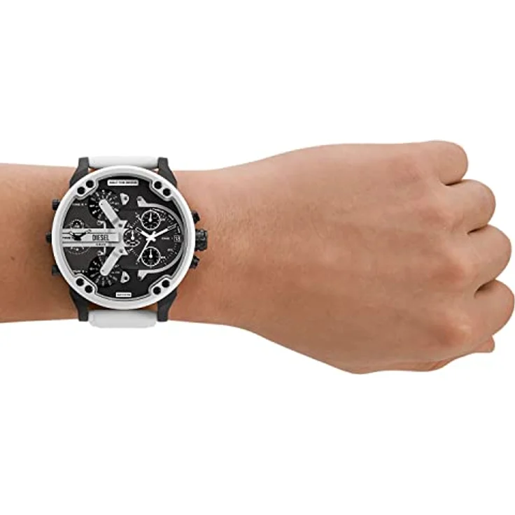 Diesel Herrenuhr Mr. Daddy 2.0 3-Zeiger-Werk Edelstahl anthrazit, DZ7478 – Bild 4