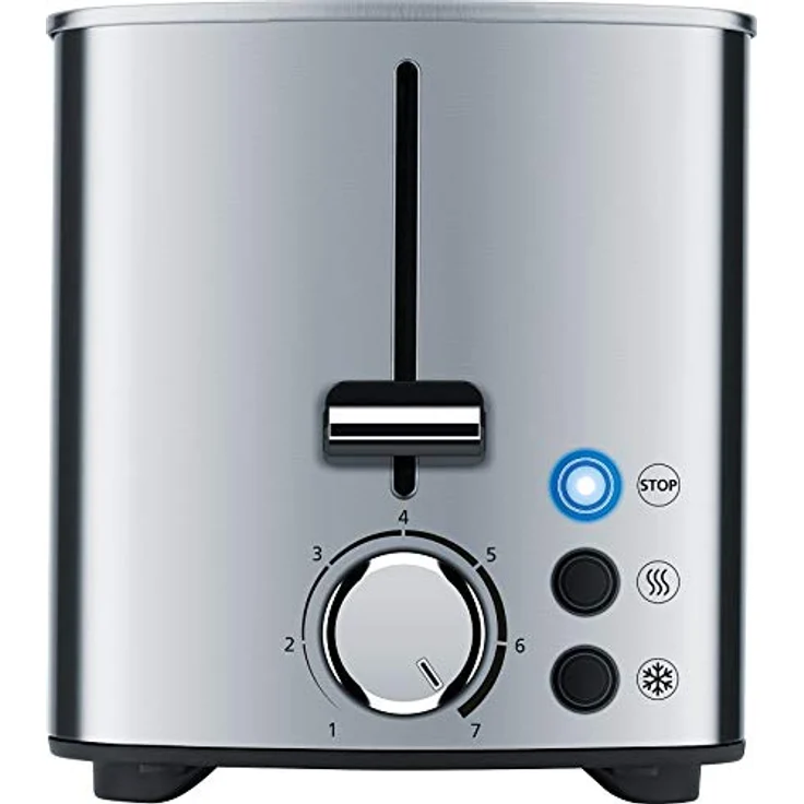 Steba Automatik Toaster TO 20 Inox | Doppel-Schlitztoaster für 2 Scheiben Toast | Anti Fingerprint Gehäuse | 7 Bräunungsstufen einstellbar | 4 Funktionen: Toasten, Auftauen, Aufwärmen, Stoppen – Bild 4
