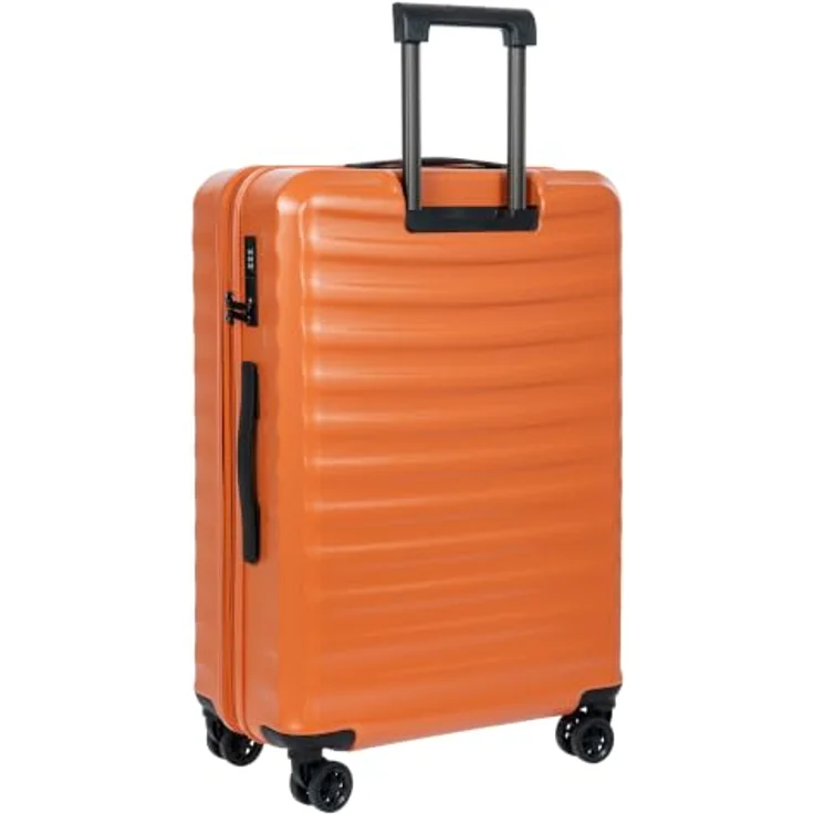 Bric's Nausicaa 4 Rollen Trolley M, 69.5 cm mit Dehnfalte, orange, 100% Polycarbonat – Bild 3