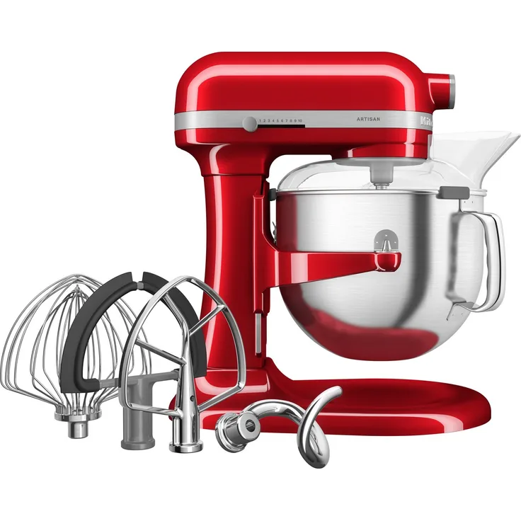 KitchenAid Küchenmaschine 5KSM70SHXECA, 375 W, 6,6 l Schüssel, leistungsstärkste Küchenmaschine mit neuem Design