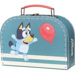 Bluey Kinderkoffer Kinderkoffer Bluey, verspielter Pappkoffer mit beliebten Illustrationen, blau
