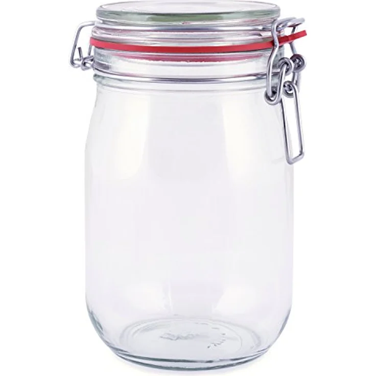 pajoma Drahtbügelglas, 10x 1000 ml Fassungsvermögen inkl. Gummidichtung hergestellt in Deutschland – Bild 3