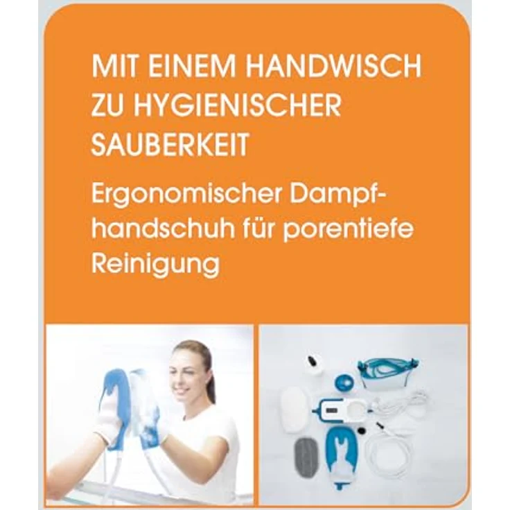 LIVINGTON SteamTouch - Ergonomischer Handdampfreiniger - Dampfreiniger - Entfernt Schmutz mit der Kraft von Dampf - Gegen Gerüche, Keime, Bakterien & Viren – Bild 5