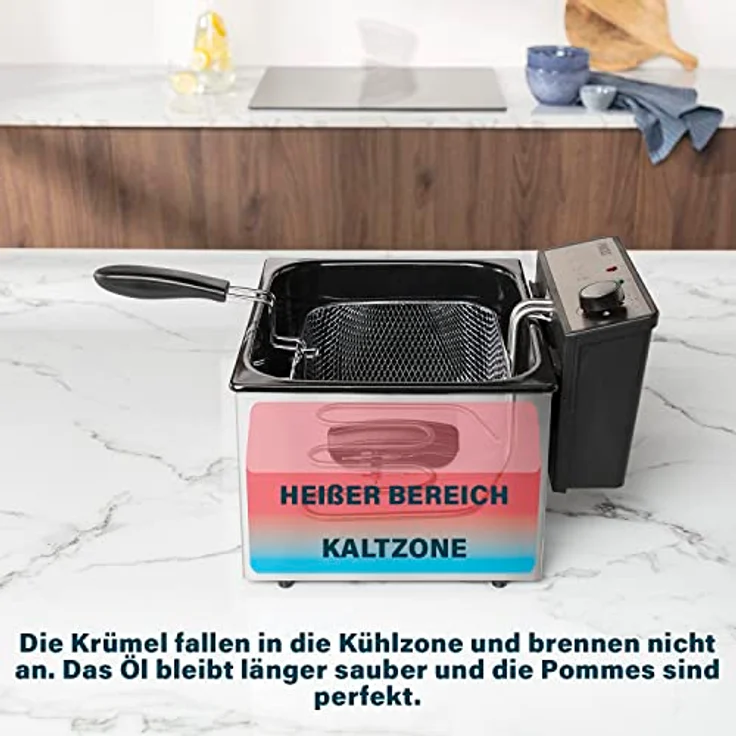 Princess 01.185000.01.001 Fritteuse, Grau – Bild 6