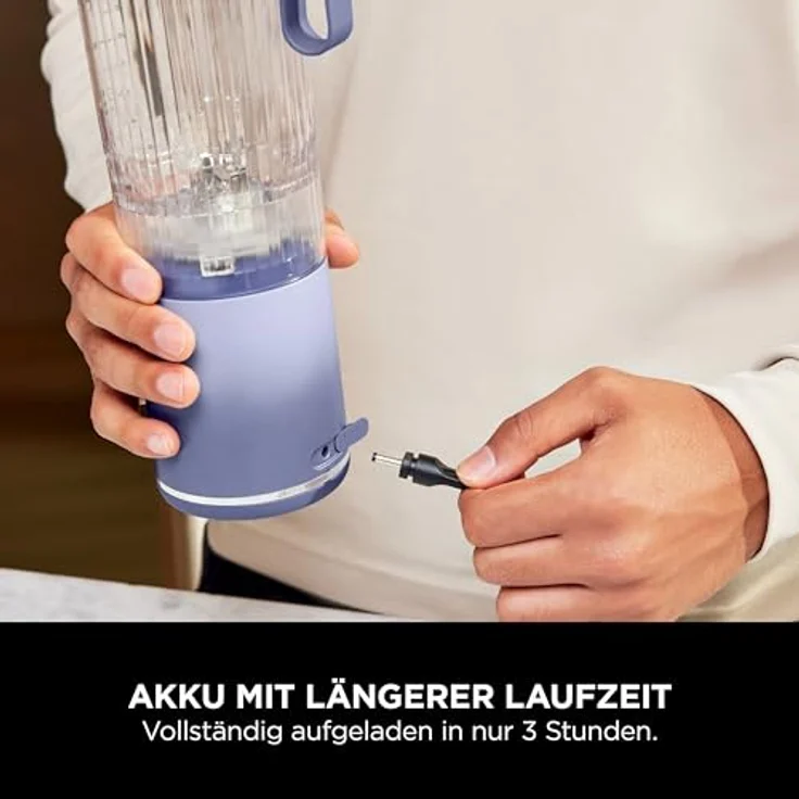 Ninja Blast Max BC251EULD Standmixer, kabellos mit PowerBlast-Technologie, Lavendel – Bild 13