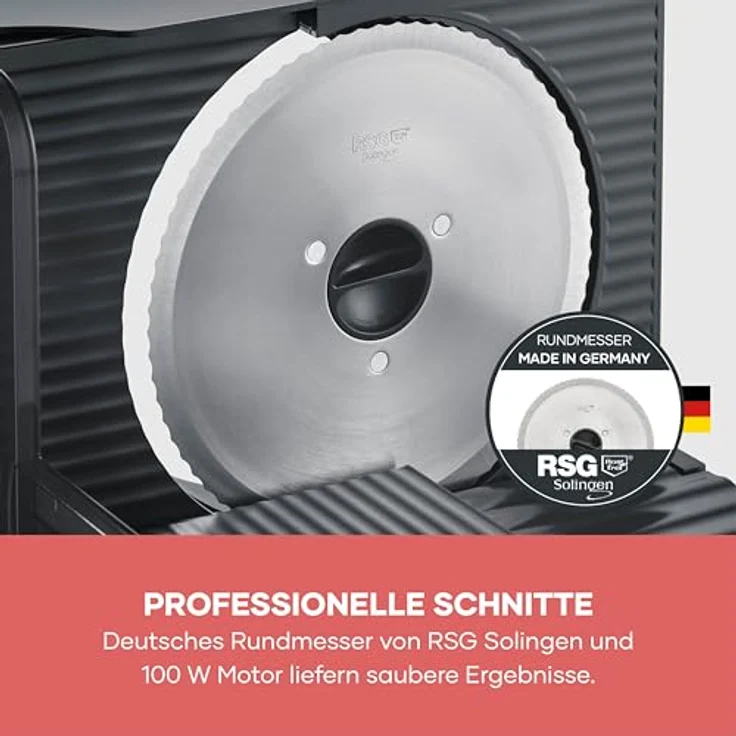 SEVERIN Kompakt Allesschneider AS 9595, DC Motor mit variablem Schnittstärken von 0-15 mm, platzsparendes Design – Bild 5