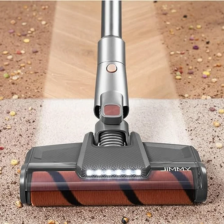 Jimmy H10 Pro Handstaubsauger, 90 min Akkubetrieb, Akkuwechsel-Option, silber-schwarz-roségold – Bild 4
