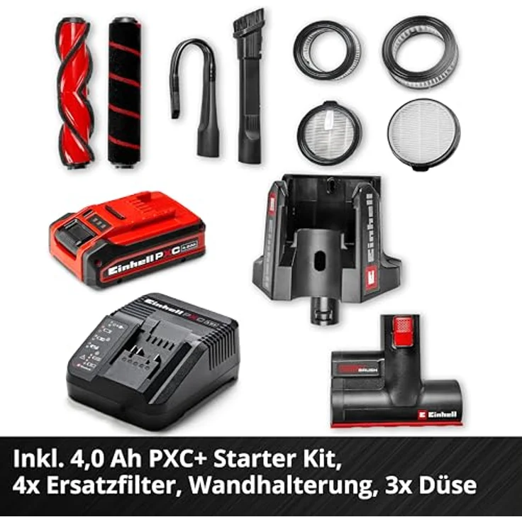 Einhell Akku-Stielstaubsauger TE-SV 18/270 Li BL Kit, kabelloser Handstaubsauger mit hoher Saugkraft – Bild 5