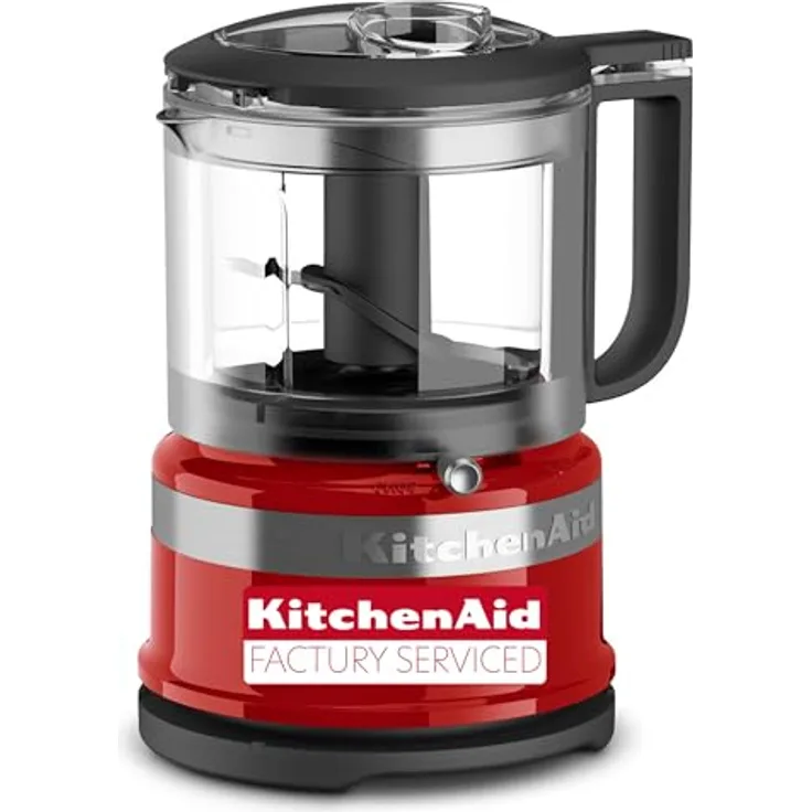 KitchenAid Zerkleinerer 5KFC0516EER, 240 W, 1,2 Liter, kompaktes Design in Empire Rot mit Kabelaufwicklung