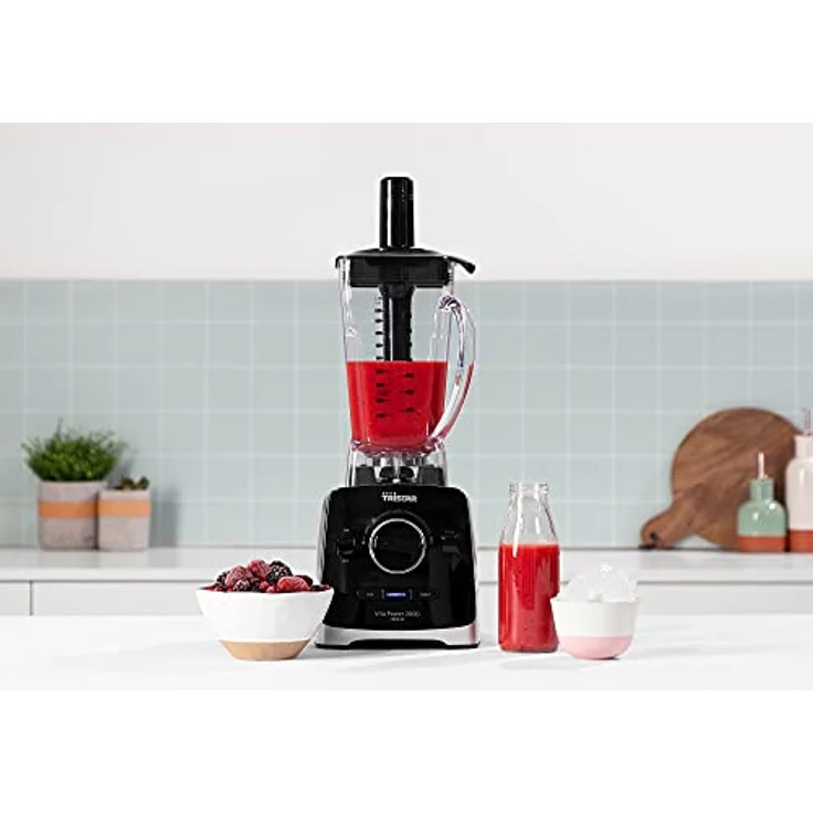 Tristar BL-4473 Vita Power Standmixer, 2000 W, 2 L Behälter, Puls-Funktion, schwarz, silber – Bild 3