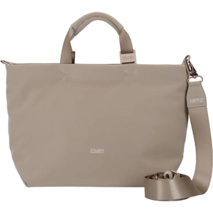 Zwei Neo Shopper Tasche 35 cm, grau, 100% Polyurethan, 35 x 13 x 25 cm – Bild 2