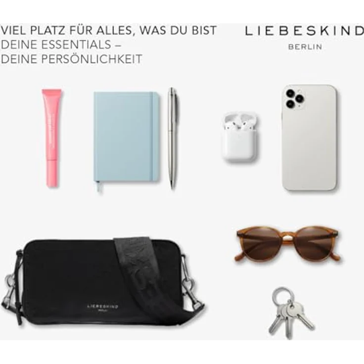 Liebeskind Clarice Umhängetasche M, Leder 27 cm, cypress green, 100% Leder – Bild 5
