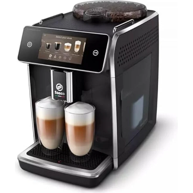 Saeco GranAroma Deluxe SM6680-00 Kaffeevollautomat mit Milchsystem, schwarz – Bild 3