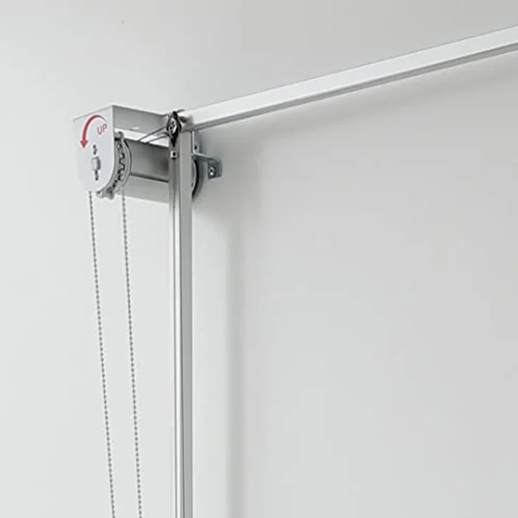 Foxydry Wandständer Wall, vertikaler Wäscheständer aus Aluminium und Stahl, höhenverstellbar, 88x52x137 cm (Grau, 80) – Bild 4