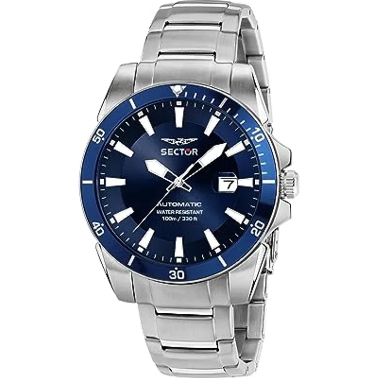 Sector No Limits Herrenuhr, Automatik, Analog, 450-Kollektion R3223276005, blau