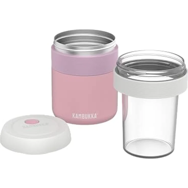Kambukka Bora, Lunchbox, 600 ml, doppelwandig, vakuumisoliert, rosa – Bild 3