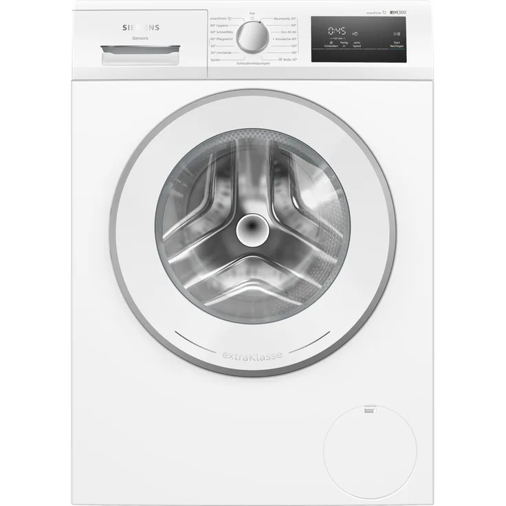 Siemens WM14N095, Frontlader Waschmaschine mit 8 kg Fassungsvermögen, max. 1400 U/min, iQdrive Motor und smartFinish-Programm