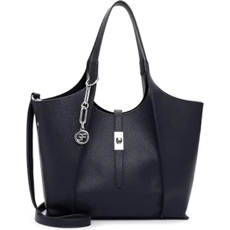 Suri Frey SFY Daggy Shopper Tasche, 40 cm, blau, 100% Polyurethan – Bild 1