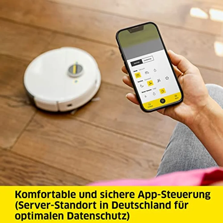 Kärcher Saugroboter RCV 5 mit Wischfunktion, App-Steuerung, LiDAR-Laser-Navigation, Dual-Laser und KI, Kartierung, Raumerkennung, 5000 Pa, 120 min Laufzeit inklusive Absaugstation RCV 5 – Bild 5