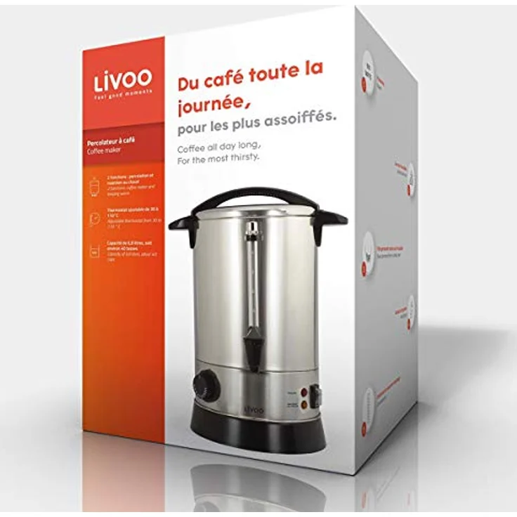 LIVOO Kaffee-Percolator, 950 W, 6.8 Liter – Bild 5