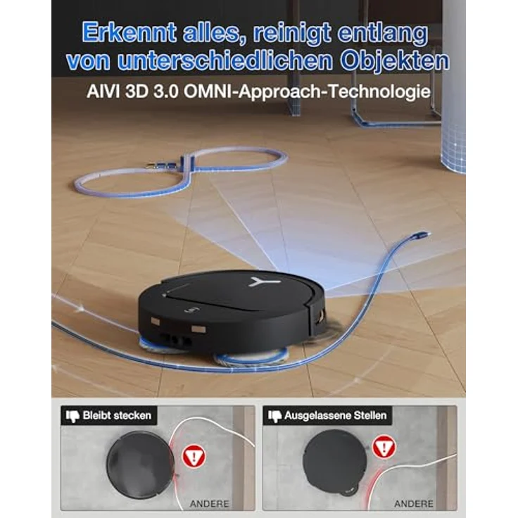 ECOVACS DEEBOT T50 PRO OMNI GEN2, Saugroboter mit 15.000 Pa Saugkraft, Staubbeutel, Saug- und Wischfunktion, inkl. 10-in-1-OMNI-Station – Bild 4