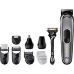 Braun Series 7 MGK7440 Multi-Grooming-Kit, Haar- und Bartschneider mit AutoSense-Technologie, Ladegerät und Kulturtasche, space grey