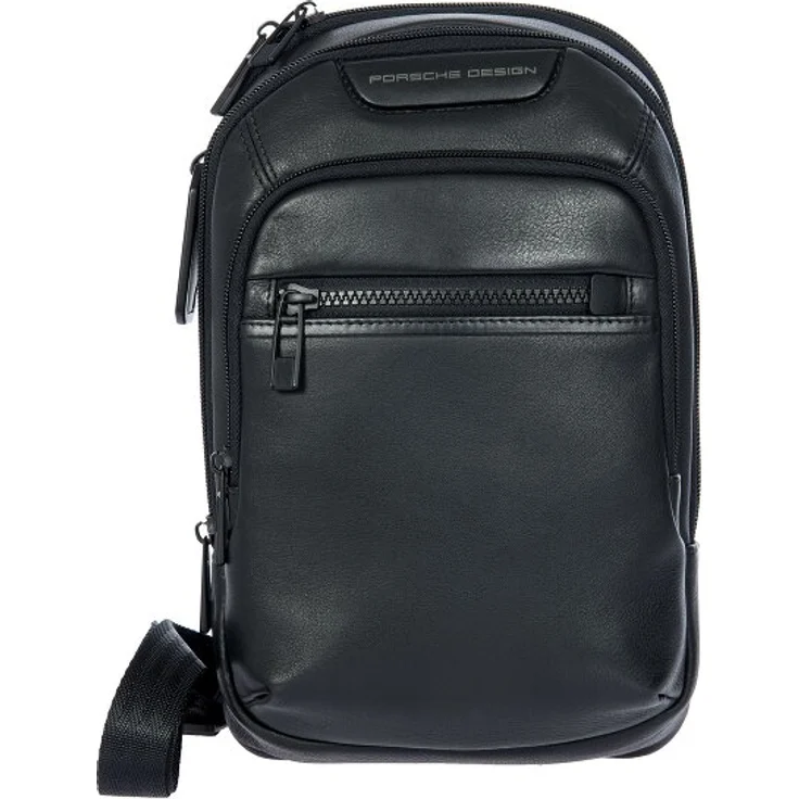 Porsche Design Roadster Umhängetasche, 30 cm, 100% Leder, schwarz