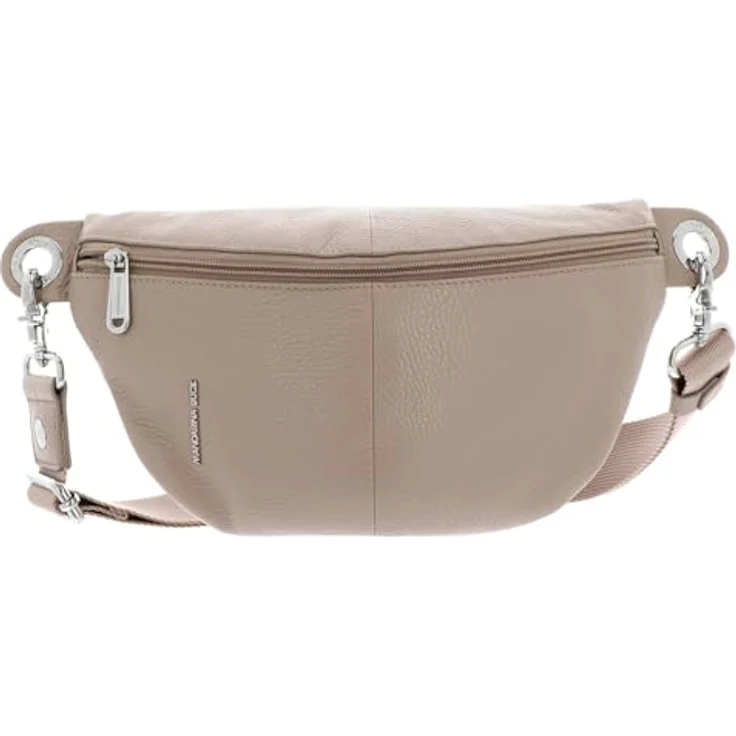 Mandarina Duck Mellow Leather Gürteltasche, 100% Leder, beige, 30 cm x 10 cm x 16 cm – Bild 1