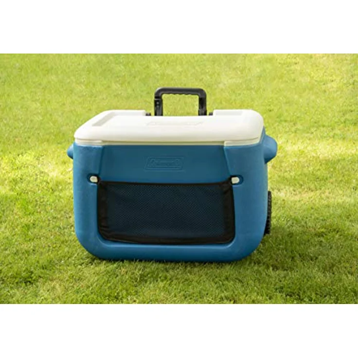 Coleman 50QT passive Kühlbox, Kunststoff, blau-weiß – Bild 4