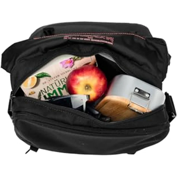 Vaude Rom S III, Handtasche mit 5,5 Litern, schwarz, wasserabweisend und aus recyceltem Polyester – Bild 7