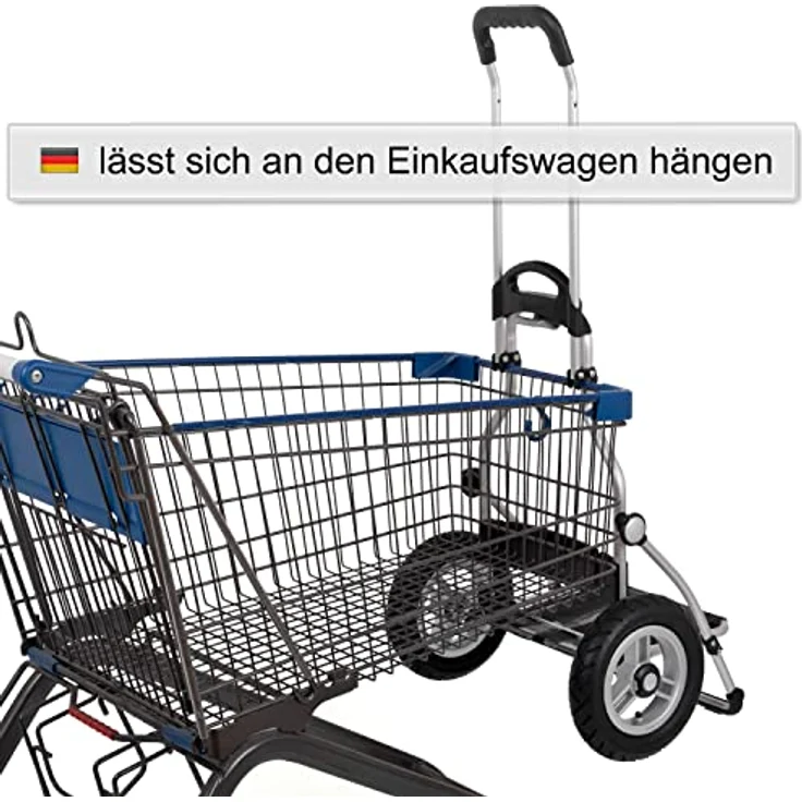 Andersen, Einkaufshilfe, Royal Shopper Ortlieb Einkaufstrolley 65 cm mit Lufträdern, Gelb - Wasserdichtes Material, abnehmbare Alurahmen-Tasche (49l), HängFix-Funktion, extra leicht laufende Lufträder, Gesamtbelastungsgewicht von 50kg – Bild 9