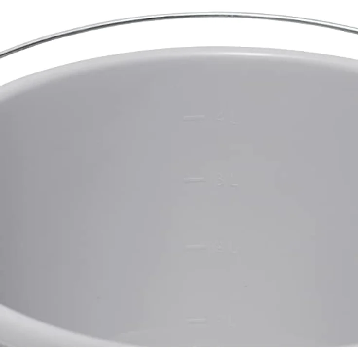 keeeper Eimer Erik mit Metallbügel, 5 l, Polypropylen, 24 x 24 x 20 cm, Nordic Grey – Bild 3