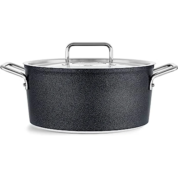 Fissler Adamant / Aluminium-Kochtopf (Ø 24 cm, 4,9L) Töpfe-beschichtet mit Metall-Deckel, antihaftend - Induktion – Bild 3