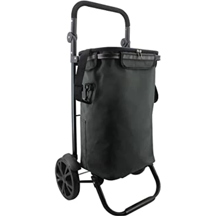 Primaster Einkaufstrolley dunkelgrau Einkaufsroller Einkaufswagen Trolley Roller – Bild 1