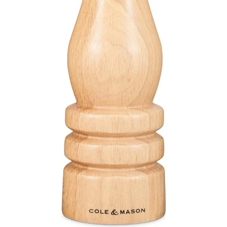 Cole & Mason H233011 London Salz- und Pfeffermühle, 2er Set manuell, 22 cm, aus Buchenholz mit präzisem Keramik- und Carbonstahlmahlwerk, einstellbar für verschiedene Mahlgrade – Bild 5