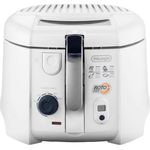 De'Longhi Rotofritteuse F 28533 Weiss, 1800 W, Fritteuse mit rotierendem Frittierkorb und reduziertem Ölverbrauch