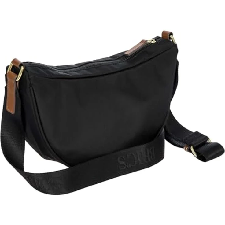 Brics X-Collection Umhängetasche 28 cm, Nylon, Schwarz, mit Reißverschluss und verstellbarem Riemen – Bild 5