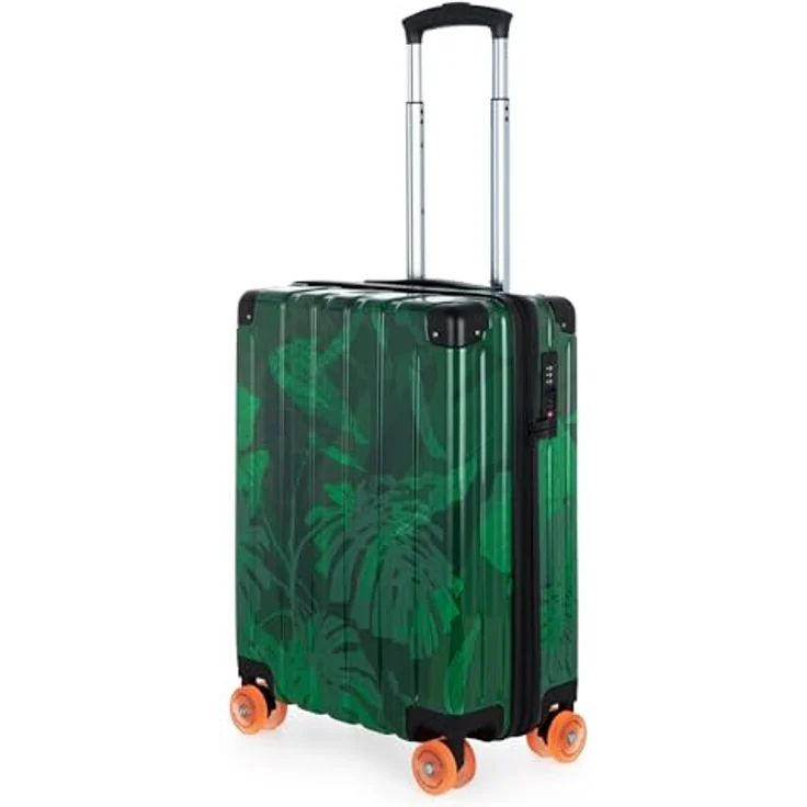 Hauptstadtkoffer Q-Damm, Handgepäckkoffer 54x37x21 cm mit TSA-Schloss, 4 Rollen, Hartschale, Floral Design, 38 Liter Volumen – Bild 1