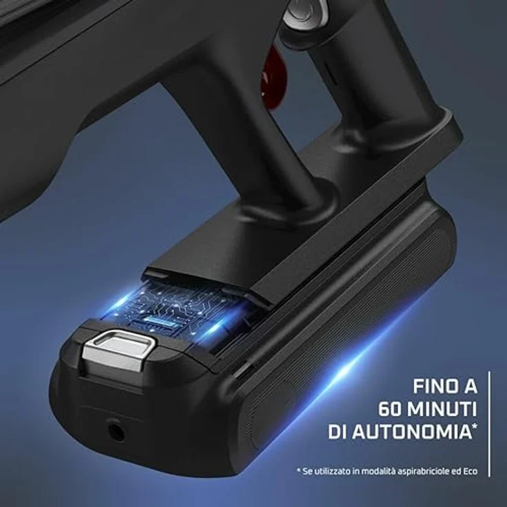 Rowenta X-Force Flex 13.60 RH9A32W, 2-in-1-Stabstaubsauger mit Lithium-Ionen-Akku, LED-Lichtern und Zyklon-Technologie, Weiß – Bild 4