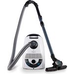 hoogo Bodenstaubsauger B3+ Flipflop Beutel | Starke Saugleistung | HEPA 14 Filter | 850 Watt | 11m Radius | nur 74 db(A) | 3 L Kapazität | 2 Bodendüsen