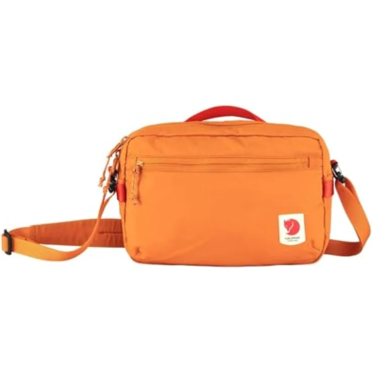 Fjällräven High Coast Crossbody, leichte Umhängetasche mit 3 Litern Volumen, orange – Bild 1