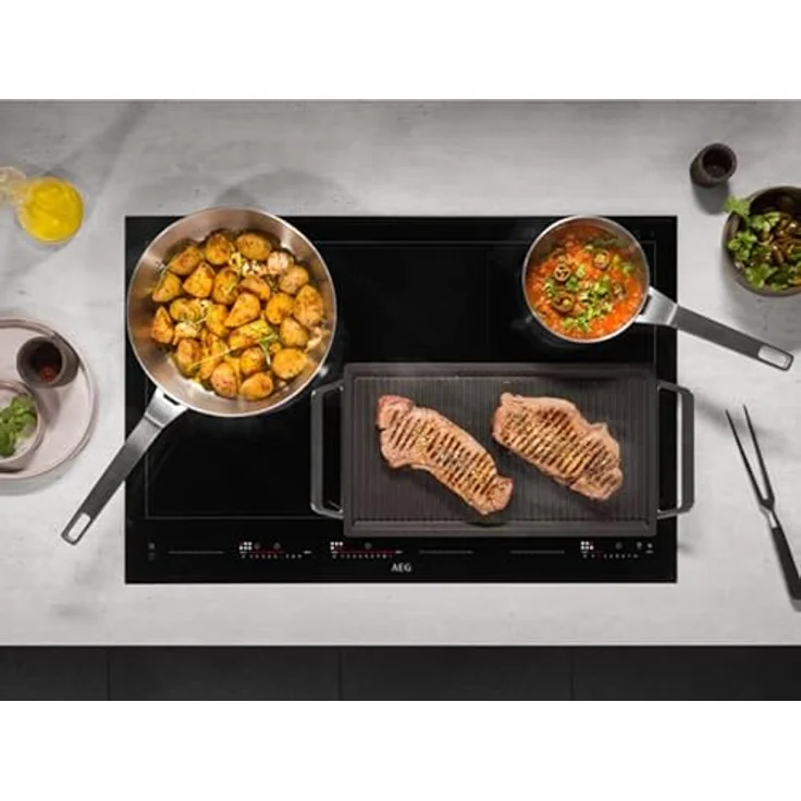 AEG TABLE INDUCTION IKE86683FB, Schwarz 80 cm Eingebaut – Bild 4